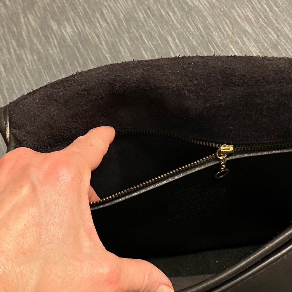 Coach Dark Brown Leather Shoulder Bag - Picture 4 of 8